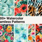 Seamless Watercolor Art Patterns