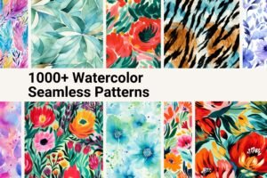 Seamless Watercolor Art Patterns